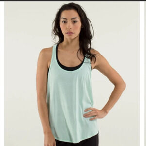 Lululemon Singlet Silver Heathered Teal